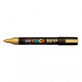 Uni Posca PC-5M Boyama Markörü 1.8-2.5 mm METALİK ALTIN
