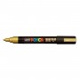 Uni Posca PC-5M Boyama Markörü 1.8-2.5 mm METALİK ALTIN