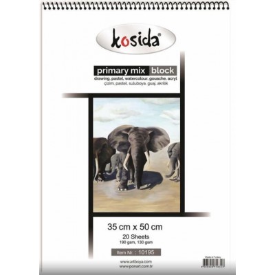Kosida Primary Mix Block 130/190 gr 20 yaprak 35x50cm