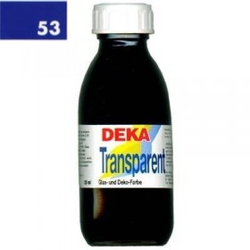 Deka Transparent 125 ml Cam Boyası 02-53 Dunkelblau (Koyu Mavi)
