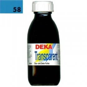 Deka Transparent 125 ml Cam Boyası 02-58 Türkis (Turkuaz)