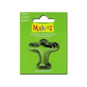 Makin's Clay Kesme Kalıbı 3 Parça Uçak