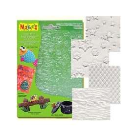 Makin's Clay Texture Sheets Doku Kalıpları 4'lü Set D