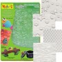 Makin's Clay Texture Sheets Doku Kalıpları 4'lü Set D