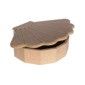 İstridye Kutu 28x22 cm Ahşap Obje İstiridye Kutu Ahşap Obje