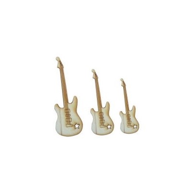 Lazer Kesim Ahşap Süs PS58 Elektrogitarlar